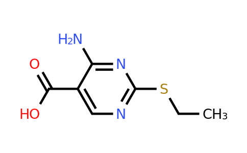 CAS 89853-87-2 | 4-Amino-2-(ethylthio)pyrimidine-5-carboxylic acid