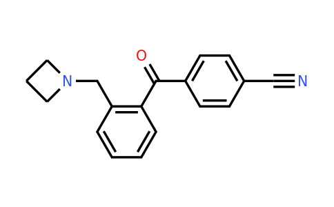 CAS 898754-50-2 | 4-(2-(Azetidin-1-ylmethyl)benzoyl)benzonitrile