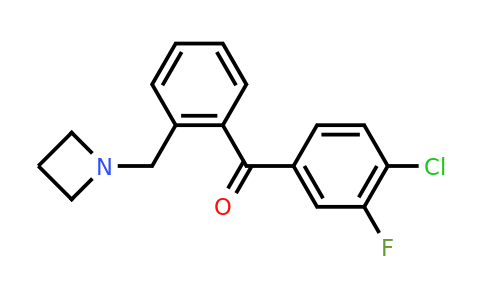 CAS 898754-99-9 | (2-(Azetidin-1-ylmethyl)phenyl)(4-chloro-3-fluorophenyl)methanone