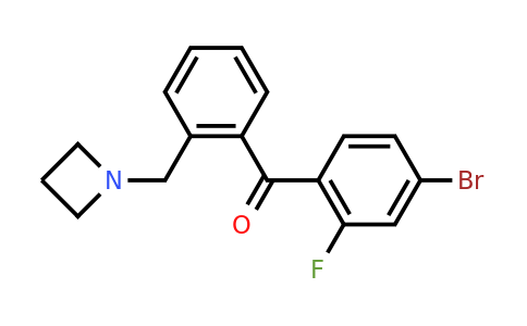 CAS 898755-13-0 | (2-(Azetidin-1-ylmethyl)phenyl)(4-bromo-2-fluorophenyl)methanone