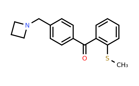 CAS 898756-34-8 | (4-(Azetidin-1-ylmethyl)phenyl)(2-(methylthio)phenyl)methanone