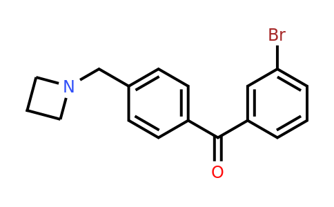 CAS 898756-40-6 | (4-(Azetidin-1-ylmethyl)phenyl)(3-bromophenyl)methanone