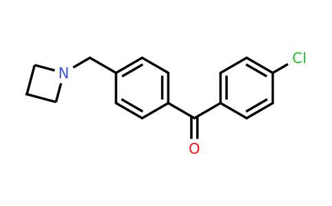 CAS 898756-49-5 | (4-(Azetidin-1-ylmethyl)phenyl)(4-chlorophenyl)methanone