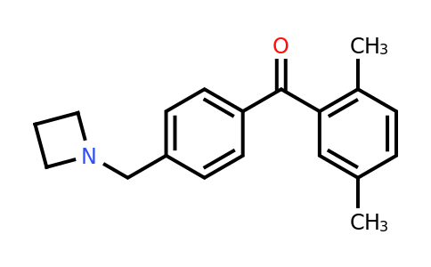 CAS 898756-64-4 | (4-(Azetidin-1-ylmethyl)phenyl)(2,5-dimethylphenyl)methanone
