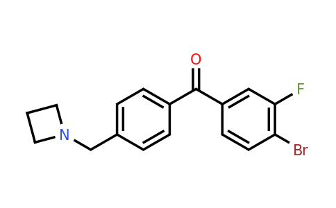 CAS 898756-73-5 | (4-(Azetidin-1-ylmethyl)phenyl)(4-bromo-3-fluorophenyl)methanone