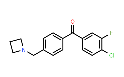 CAS 898756-75-7 | (4-(Azetidin-1-ylmethyl)phenyl)(4-chloro-3-fluorophenyl)methanone