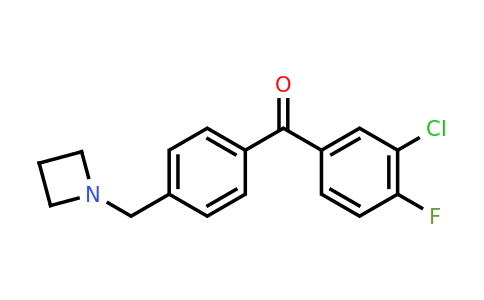 CAS 898756-77-9 | (4-(Azetidin-1-ylmethyl)phenyl)(3-chloro-4-fluorophenyl)methanone