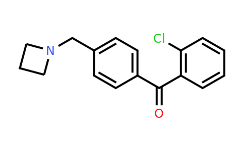 CAS 898756-79-1 | (4-(Azetidin-1-ylmethyl)phenyl)(2-chlorophenyl)methanone
