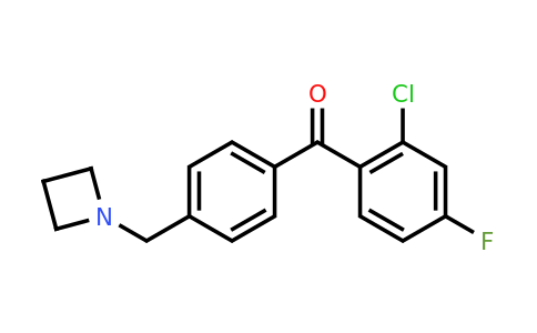CAS 898756-89-3 | (4-(Azetidin-1-ylmethyl)phenyl)(2-chloro-4-fluorophenyl)methanone