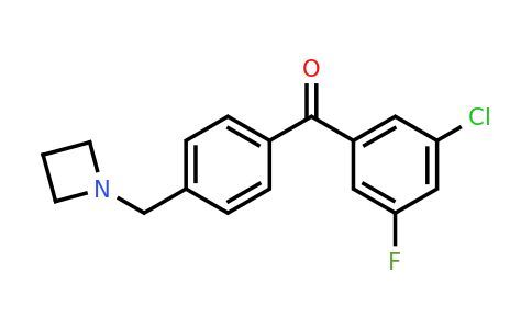 CAS 898756-91-7 | (4-(Azetidin-1-ylmethyl)phenyl)(3-chloro-5-fluorophenyl)methanone