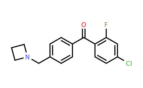 CAS 898756-92-8 | (4-(Azetidin-1-ylmethyl)phenyl)(4-chloro-2-fluorophenyl)methanone