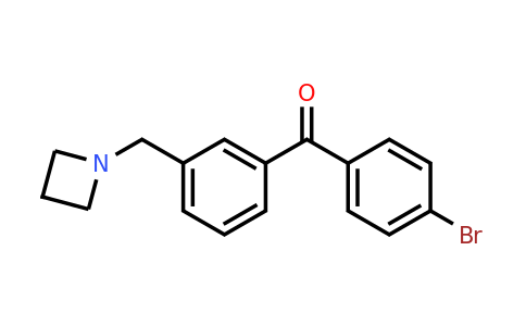 CAS 898771-59-0 | (3-(Azetidin-1-ylmethyl)phenyl)(4-bromophenyl)methanone