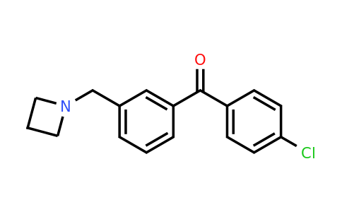 CAS 898771-63-6 | (3-(Azetidin-1-ylmethyl)phenyl)(4-chlorophenyl)methanone
