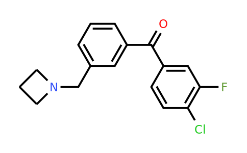 CAS 898771-83-0 | (3-(Azetidin-1-ylmethyl)phenyl)(4-chloro-3-fluorophenyl)methanone