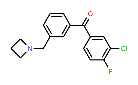 CAS 898771-85-2 | (3-(Azetidin-1-ylmethyl)phenyl)(3-chloro-4-fluorophenyl)methanone