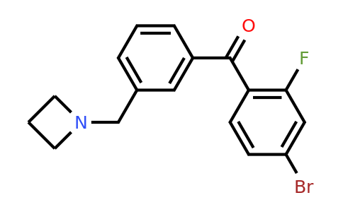 CAS 898771-97-6 | (3-(Azetidin-1-ylmethyl)phenyl)(4-bromo-2-fluorophenyl)methanone