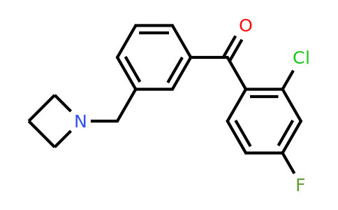 CAS 898771-99-8 | (3-(Azetidin-1-ylmethyl)phenyl)(2-chloro-4-fluorophenyl)methanone