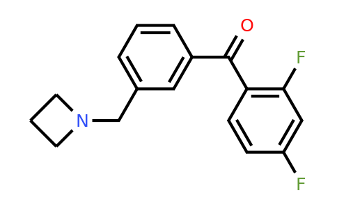 CAS 898772-21-9 | (3-(Azetidin-1-ylmethyl)phenyl)(2,4-difluorophenyl)methanone