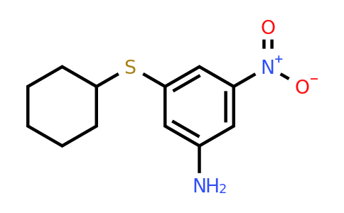CAS 898808-59-8 | 3-(Cyclohexylthio)-5-nitroaniline