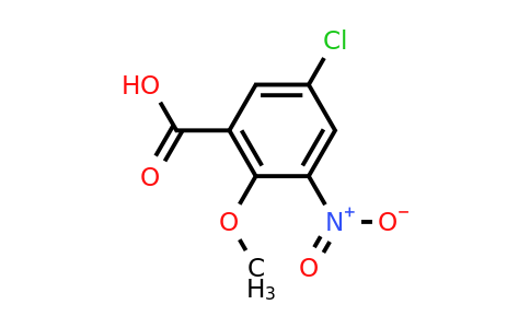 CAS 89894-14-4 | 5-Chloro-2-methoxy-3-nitrobenzoic acid