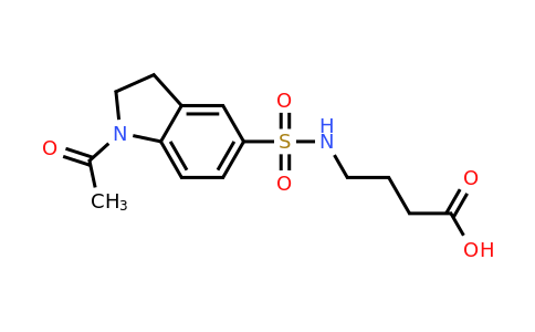 CAS 899718-22-0 | 4-(1-Acetylindoline-5-sulfonamido)butanoic acid