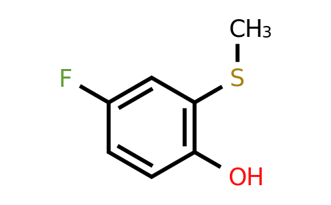 CAS 90033-52-6 | 4-Fluoro-2-(methylthio)phenol