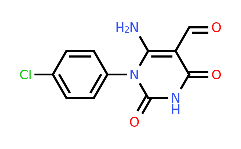 CAS 900463-59-4 | 6-Amino-1-(4-chlorophenyl)-2,4-dioxo-1,2,3,4-tetrahydropyrimidine-5-carbaldehyde