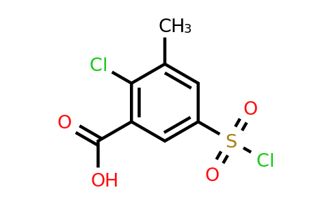 CAS 90048-72-9 | 2-chloro-5-(chlorosulfonyl)-3-methylbenzoic acid