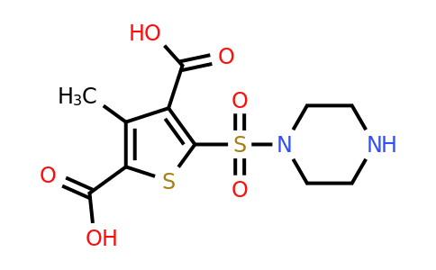 CAS 900640-75-7 | 3-Methyl-5-(piperazine-1-sulfonyl)thiophene-2,4-dicarboxylic acid