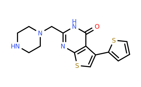 CAS 900640-91-7 | 2-(Piperazin-1-ylmethyl)-5-(thiophen-2-yl)-3H,4H-thieno[2,3-d]pyrimidin-4-one