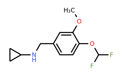 CAS 900641-13-6 | N-{[4-(difluoromethoxy)-3-methoxyphenyl]methyl}cyclopropanamine