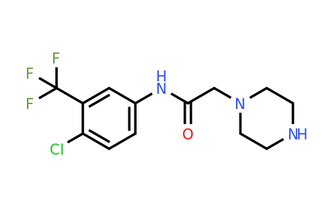 CAS 900641-70-5 | N-[4-Chloro-3-(trifluoromethyl)phenyl]-2-(piperazin-1-yl)acetamide