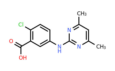 CAS 900771-94-0 | 2-Chloro-5-((4,6-dimethylpyrimidin-2-yl)amino)benzoic acid