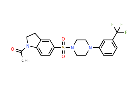 CAS 901260-40-0 | 1-[5-({4-[3-(trifluoromethyl)phenyl]piperazin-1-yl}sulfonyl)-2,3-dihydro-1H-indol-1-yl]ethan-1-one