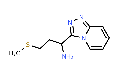 CAS 901273-33-4 | 3-(methylsulfanyl)-1-{[1,2,4]triazolo[4,3-a]pyridin-3-yl}propan-1-amine