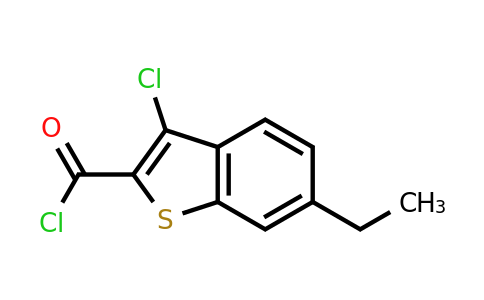 CAS 901555-86-0 | 3-Chloro-6-ethylbenzo[b]thiophene-2-carbonyl chloride