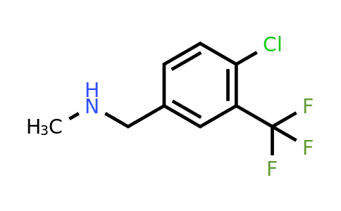 CAS 90390-42-4 | 1-(4-Chloro-3-(trifluoromethyl)phenyl)-N-methylmethanamine