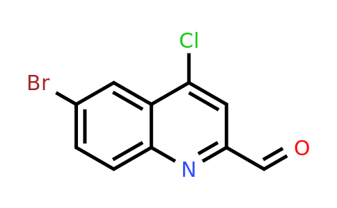 CAS 904369-49-9 | 6-Bromo-4-chloroquinoline-2-carboxaldehyde