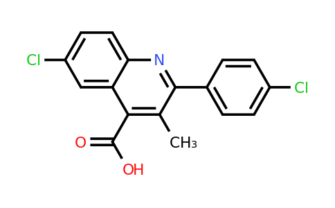 CAS 906143-01-9 | 6-Chloro-2-(4-chlorophenyl)-3-methylquinoline-4-carboxylic acid