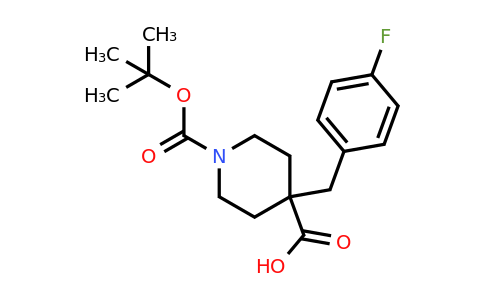CAS 906329-50-8 | 1-(tert-Butoxycarbonyl)-4-(4-fluorobenzyl)piperidine-4-carboxylic acid