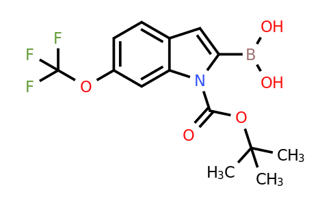 CAS 906644-32-4 | 2-borono-6-(trifluoromethoxy)-1H-indole-1-carboxylic acid-1-(1,1-dimethylethyl) ester