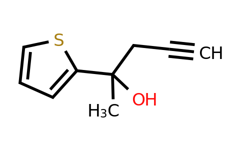 CAS 90674-24-1 | 2-(Thiophen-2-yl)pent-4-yn-2-ol