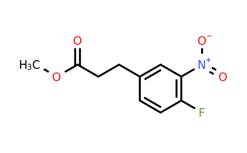 CAS 907602-44-2 | 3-(4-Fluoro-3-nitro-phenyl)-propionic acid methyl ester