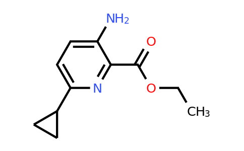CAS 908833-43-2 | Ethyl 3-amino-6-cyclopropylpicolinate