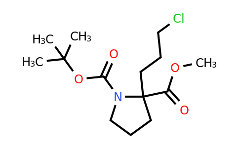 CAS 909076-34-2 | 1-tert-Butyl 2-Methyl 2-(3-chloropropyl)pyrrolidine-1,2-dicarboxylate