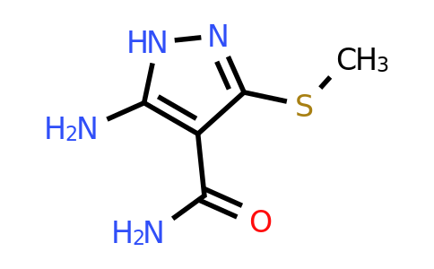 CAS 90914-35-5 | 5-Amino-3-(methylthio)-1H-pyrazole-4-carboxamide
