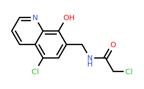 CAS 909236-73-3 | 2-Chloro-N-((5-chloro-8-hydroxyquinolin-7-yl)methyl)acetamide