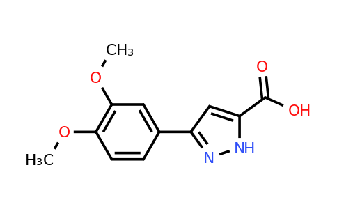 CAS 909857-88-1 | 3-(3,4-dimethoxyphenyl)-1H-pyrazole-5-carboxylic acid