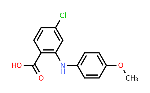 CAS 91-38-3 | 4-Chloro-2-((4-methoxyphenyl)amino)benzoic acid