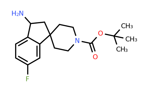 CAS 910442-43-2 | tert-Butyl 3-amino-6-fluoro-2,3-dihydrospiro[indene-1,4'-piperidine]-1'-carboxylate